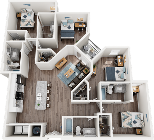 Quantum on West Call D2 Floor Plan