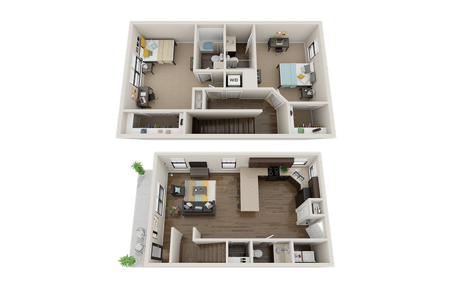 The Collective at Auburn 2x2.5 Floor Plan