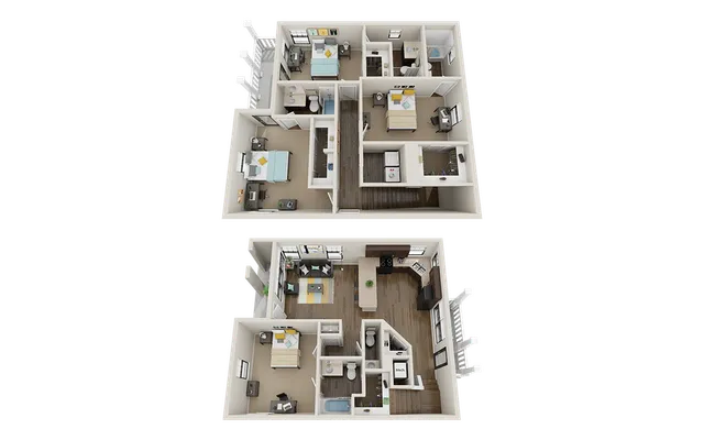 The Collective at Auburn 4x4.5 Floor Plan
