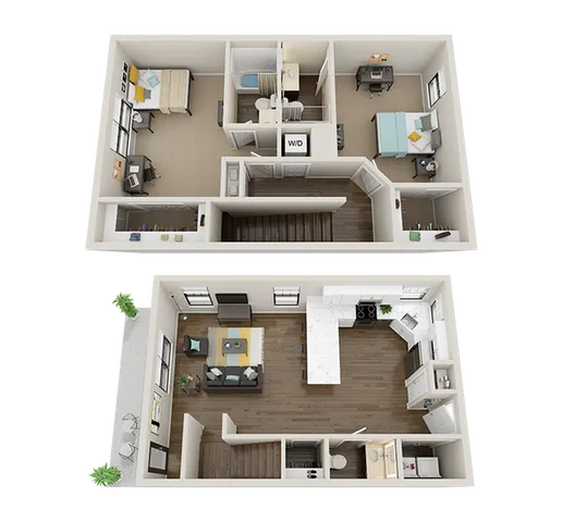 The Collective at Clemson 2x2.5 Premium Floor Plan