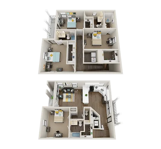 The Collective at Clemson 4x4.5 Premium Floor Plan