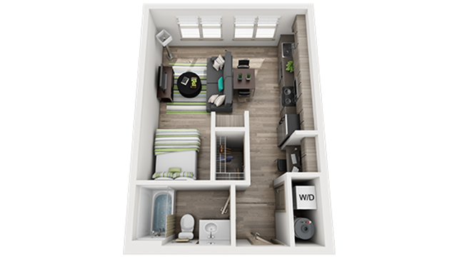 The Boundary at West End S1 Floor Plan