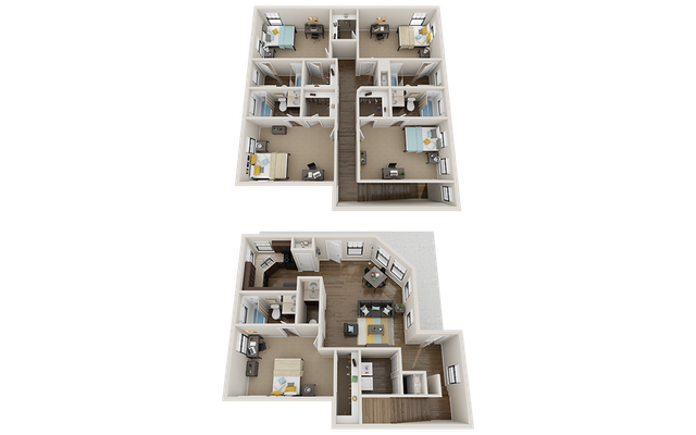 The Collective at Norman 5x5.5 Corner Cottage Floor Plan