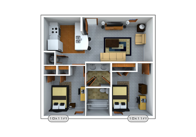 24 Longview 2x1 Floor Plan