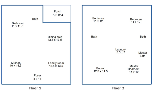 Gorman Row 4x4 Floor Plan