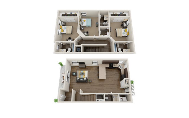 The Collective at Norman 3x3.5 Cottage Premium Floor Plan