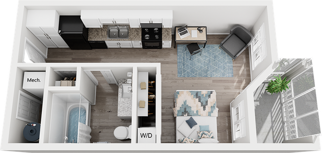 Cabana Beach San Marcos Studio Platinum Floor Plan