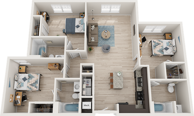 The Park on Morton 3x3 Platinum Floor Plan