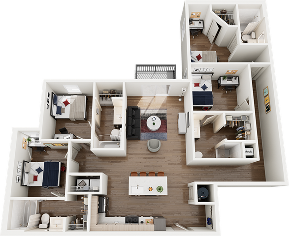 Signature at Varsity D2 4 Bedroom Floor Plan