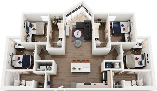 Signature at Varsity D3 4 Bedroom Floor Plan