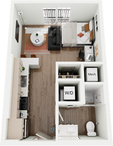 Signature on Grand S1 Studio Floor Plan