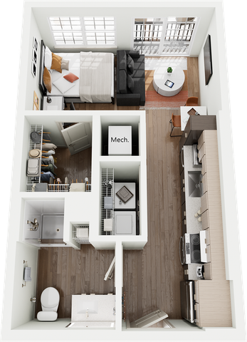 Signature on Grand S2 Studio Floor Plan