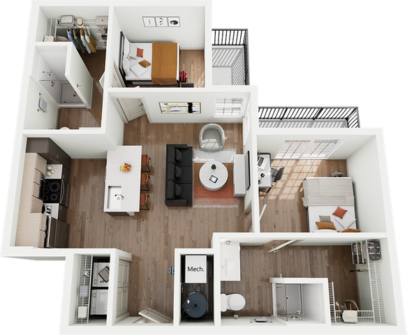 Signature on Grand B2 2 Bedroom Floor Plan
