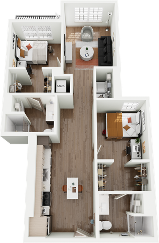 Signature on Grand B4 2 Bedroom Floor Plan