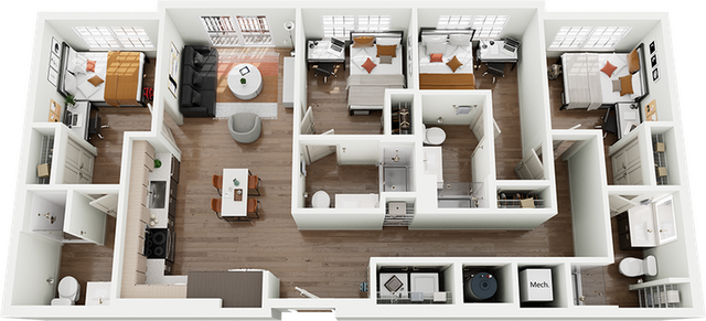 Signature on Grand D1 4 Bedroom Floor Plan