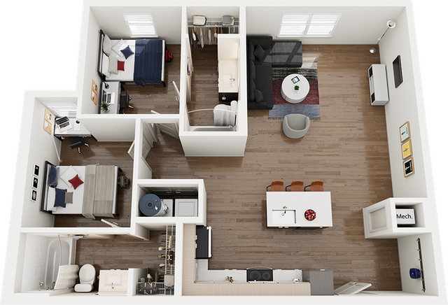 Signature at Varsity B2 2 Bedroom Floor Plan