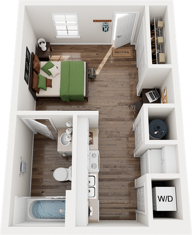 The Province Greensboro Studio Floor Plan