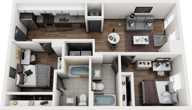 Signature 1909 2x2 Frisco C Floor Plan