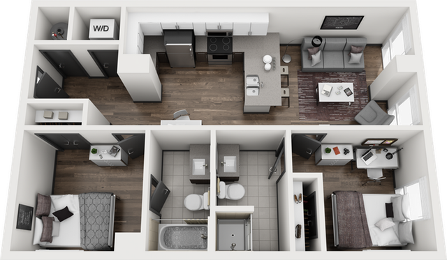 Signature 1909 2x2 Frisco D Floor Plan