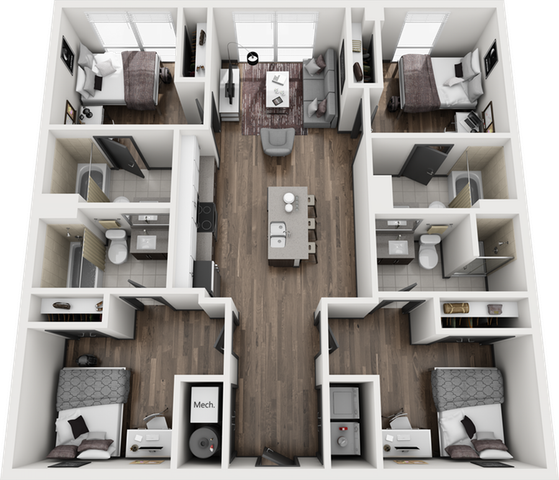 Signature 1909 4x4 Boulder A Floor Plan