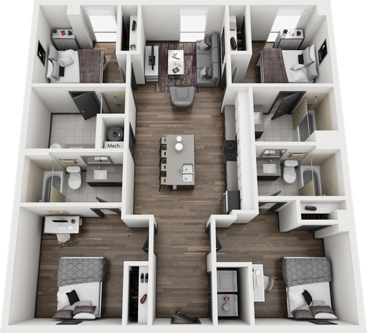 Signature 1909 4x4 Boulder B Floor Plan