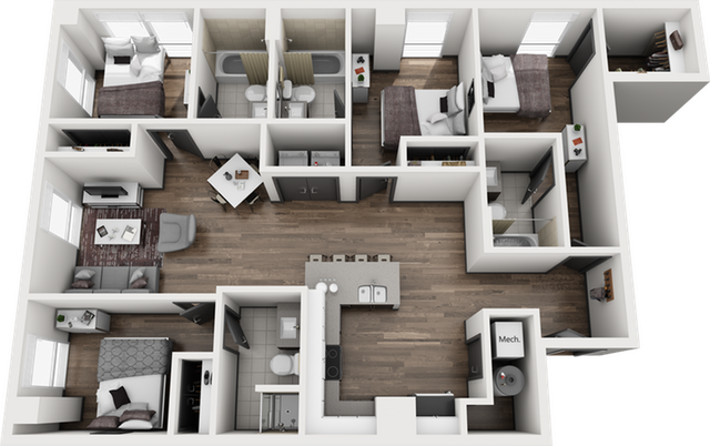 Signature 1909 4x4 Boulder C Floor Plan