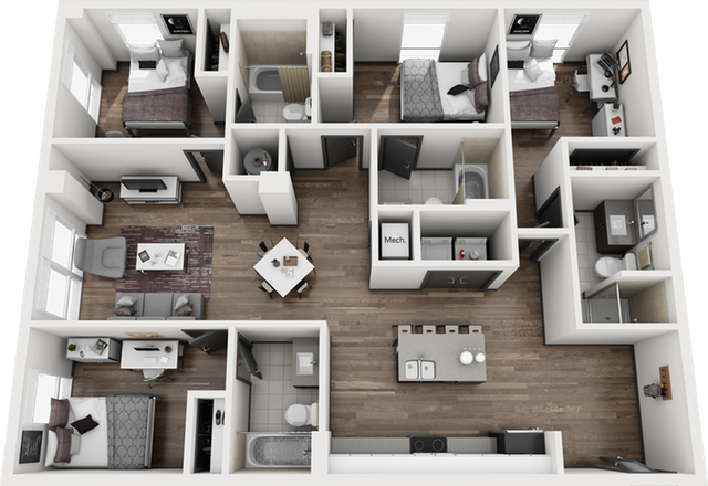 Signature 1909 4x4 Boulder D Floor Plan