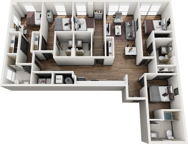 Signature 1909 5x5 Durango A Floor Plan