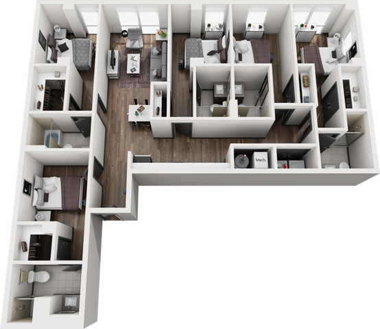 Signature 1909 5x5 Durango B Floor Plan