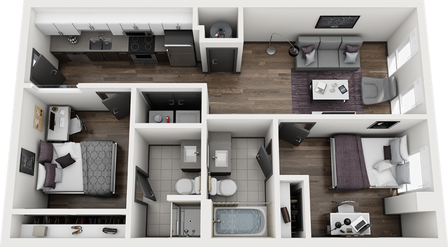 Signature 1909 2x2 Frisco B Floor Plan