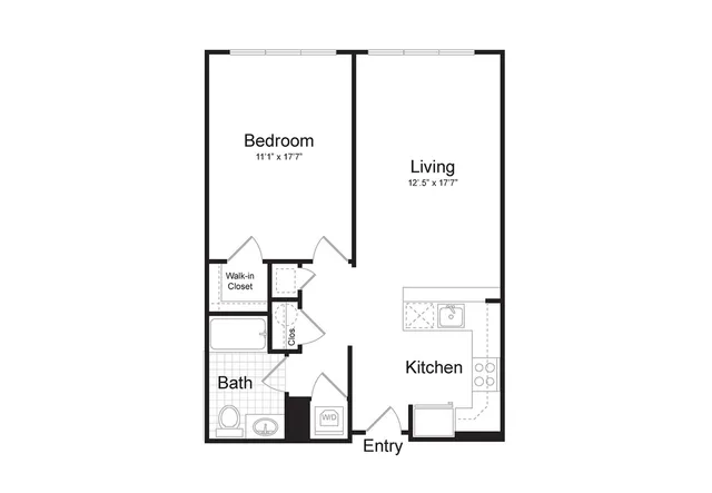 1-Bedroom 1-Bathroom | 760 sqft