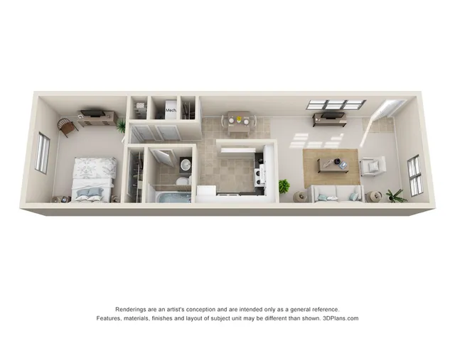 1 BEDROOM, 1 BATH DELUXE
