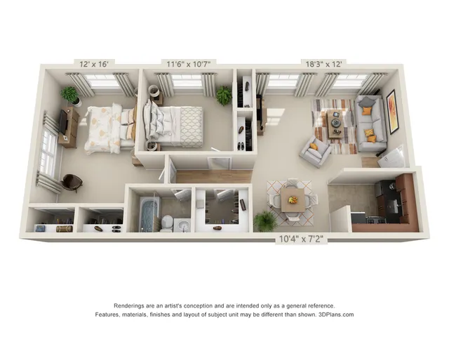 2 Bedroom 1 Bathroom