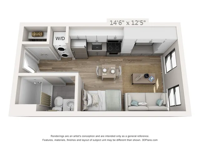 Studio - 329 SF
