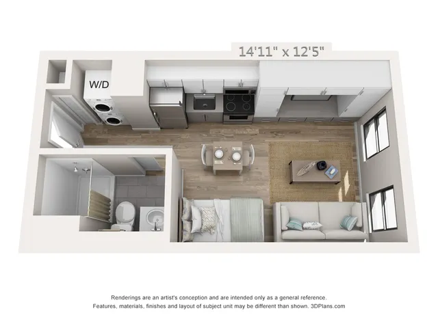 Studio - 321 SF