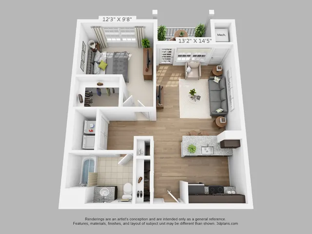 1 Bedroom 1 Bath - 747