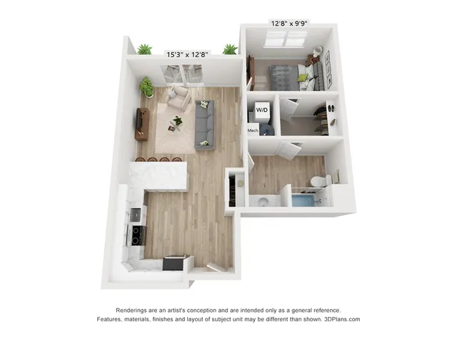 1-Bedroom 1-Bathroom | 823 sqft