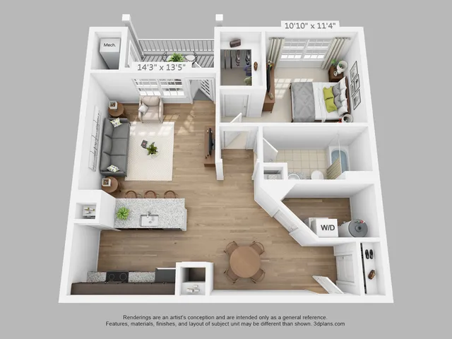 1-Bedroom | 862 sqft B
