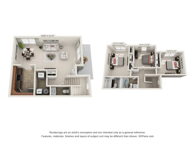 3-Bedroom 2.5-Bathroom Townhouse