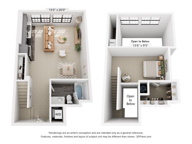 Studio with Loft S3-L