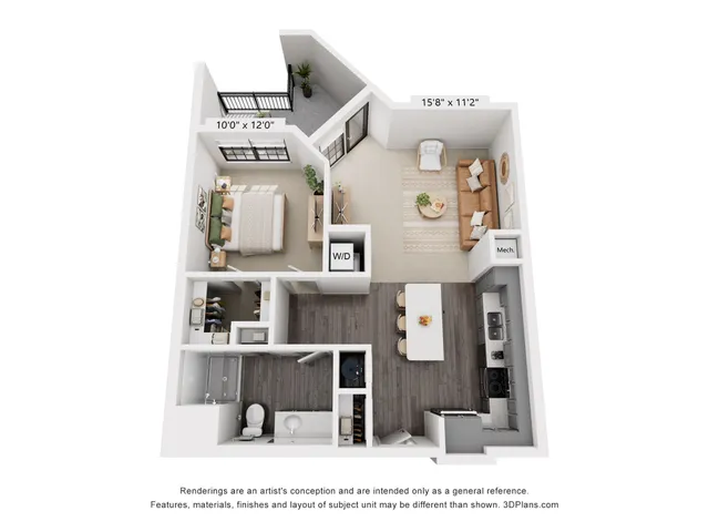 1-Bedroom 1-Bathroom | 823 sqft