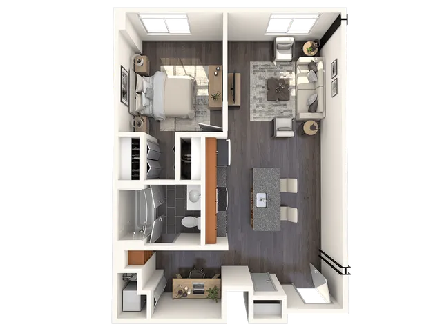 1-Bedroom 1-Bathroom | 668 sqft