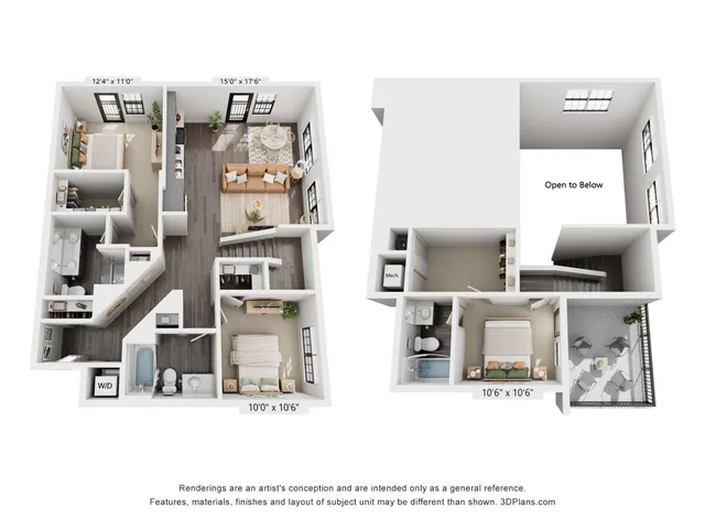 3-Bedroom 3-Bath w/ Loft | 1,396 sqft