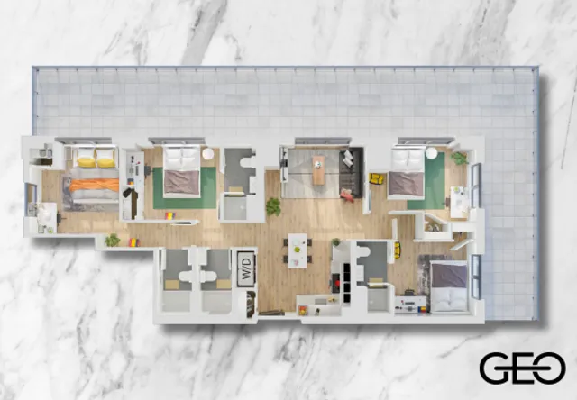 4 Bedroom Premium Apartment - GEO Kingston