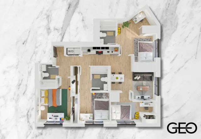 4 Bed 3 Bath - Gem Luxe