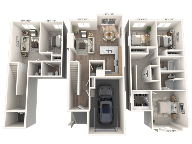 4x3.5 Floorplan