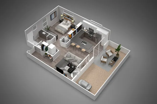 1x1 Floor Plan | Prescott Valley, AZ