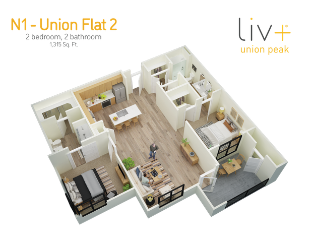 Union Flat 2 Floor Plan