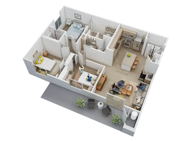 C1 Barrier Free Floor Plan