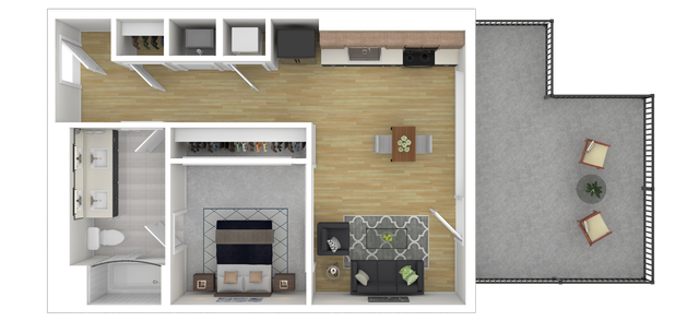 1 Bedroom 1 Bath